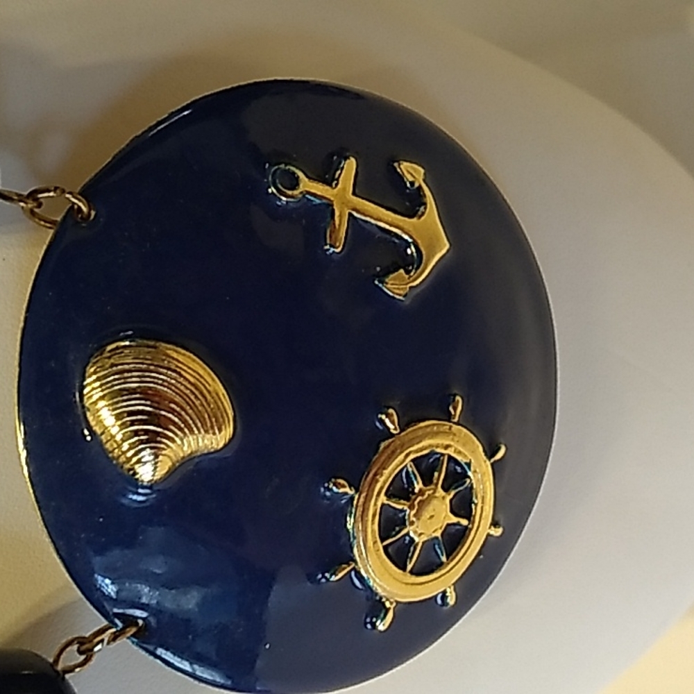 Lot of two Blue and white costume neckless - Picture 2 of 10